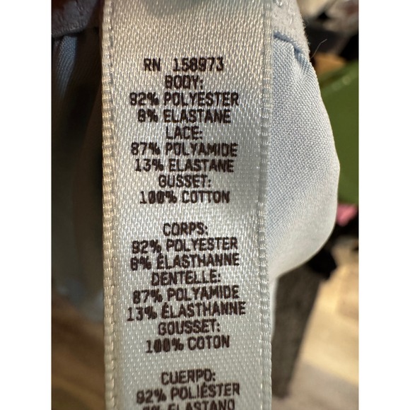 NWOT SKIMS Teddy Bodysuit Light Blue Lace Trim Cutout Size 3X - Picture 4 of 5